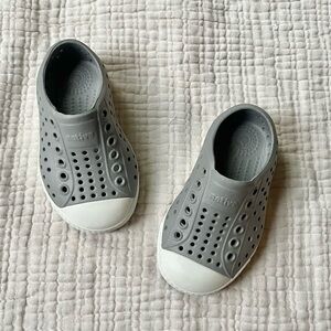 Native Toddler Jefferson Slip On Gray Water Shoes